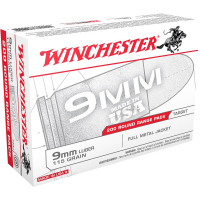 Winchester Ammo USA 9mm 115 Gr Full Metal Jacket (FMJ) 200rds