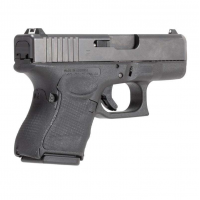 Glock 26, 27, 33 - Wrapter Rubber Adhesive Grip - Grain Texture - Black - Small Frame Sub-Compact Generation 4 Small Backstrap