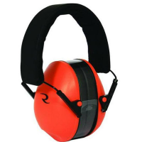 Radians LSH500CS Loweset Earmuff 21 dB Over the Head Orange Ear Cups w/Black Band