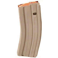 ASC AR15 MAGAZINE .223 FDE STS W/ORANGE FOLLOWER 30/RD