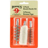 Hoppes 1459BK Brush/Swab Kit Shotgun 12 Gauge Shotgun Bronze, Cotton, Stainless Steel Brush 3 Per Pack