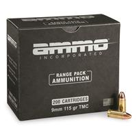 Ammo Inc. Signature, 9mm, TMC, 115 Grain, 200 Rounds.