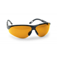 Walkers GWPXSGLAMB Shooting Glasses Elite Polycarbonate Amber Lens w/Black Frame