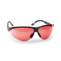 Walkers GWPXSGLVER Shooting Glasses Elite Polycarbonate Vermilion Lens w/Black Frame