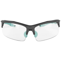 Walkers GWPTLSGLCLR Sport Glasses  Polycarbonate Clear Lens w/Teal Frame