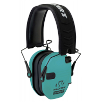 Walkers GWPRSEMLTL Razor Slim Electronic Polymer 23 dB Over the Head Light Teal Ear Cups w/Black Band