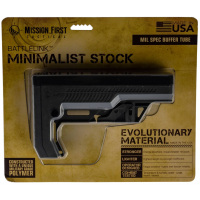 Mission First Tactical BMSMILEXD Battlelink Extreme Duty Minimalist Stock Collapsible Black Synthetic for AR15/M16/M4 with Mil-Spec Tubes