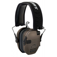 Walkers GWPRSEMFDE Razor Slim Electronic Polymer 23 dB Over the Head Flat Dark Earth Ear Cups w/Black Band