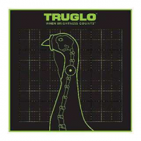 Truglo TG12A6 Tru-See  Self-Adhesive Paper 12 x 12 Turkey Black Target Paper w/Green Accents 6 Per Pack