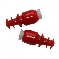 Radians CF7000BP Cease Fire Baffle Plugs Earbuds Red