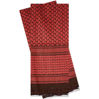 RED ROCK SHEMAGH HEAD WRAP RED/BLACK