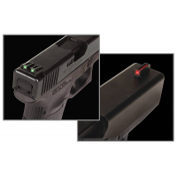 Truglo TG131G1 Brite-Site Fiber Optic Set Fits Glock 17/17L/19/22/23/24/26/27/33/34/35/38/39 Fiber Optic Red/Green Black Steel