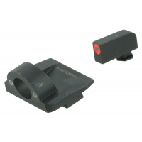 AmeriGlo GL5225 Ghost Ring Night Sight fits Glock 17, 19, 19x, 26 Gen5 Ghost Ring Green w/Orange Outline Green Black