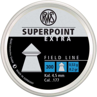 RWS PELLETS .177 SUPERPOINT EXTRA 8.2 GRAINS 300-PACK