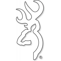 Browning Buck Mark Decal 6 White