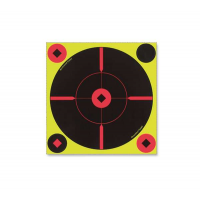 Birchwood Casey 34806 Shoot-N-C Bull's-Eye BMW Self-Adhesive Paper 8 Bullseye Yellow Target Paper w/Black Target & Red Accents 6 Per Pack