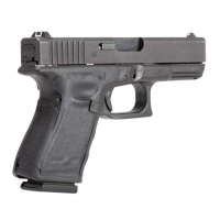 Glock 19, 19MOS, 23, 32 - Wrapter Rubber Adhesive Grip - Grain Texture - Black - Small Frame Compact Generation 4 Small Backstrap