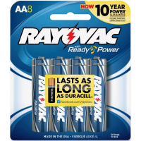 RAY-O-VAC ALKALINE BATTERY AA 8PK