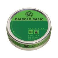 RWS/Umarex 2317398 Diabolo Basic Pellets .177 Pellet Lead Wadcutter Pellet 300 Per Tin