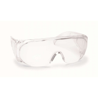 Walkers GWPFCSGLCLR Shooting Glasses Full Coverage Polycarbonate Clear Lens w/Clear Frame