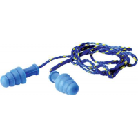 Walkers GWPTPRCORDBL Corded Foam Ear Plugs 27 dB Blue Ear Buds w/Blue & Yellow Cord