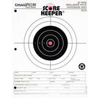 Champion Targets 45721 Scorekeeper Small Bore 50yd Sight-In Bullseye Hanging Paper Target 8.50 x 11 12 Per Pack