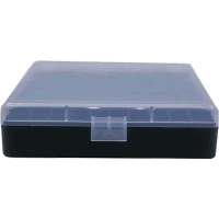 Berrys 16678 008 Ammo Box 40 S&W,45 ACP 100rd Clear Lid w/Black Bottom