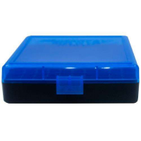 Berrys 69874 001 Ammo Box 9mm Luger,380 ACP 100rd Blue Lid w/Black Bottom