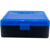 Berrys 95182 003 Ammo Box 38 Special,357 Mag 100rd Blue Lid w/Black Bottom