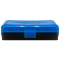 Berrys 53852 401 Ammo Box 9mm Luger,380 ACP 50rd Blue Lid w/Black Bottom