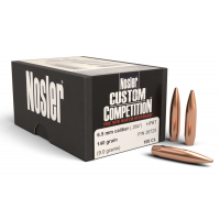 Nosler 26725 Custom Competition  6.5 Creedmoor .264 140 gr Hollow Point Boat Tail (HPBT) 100 Per Box