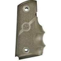 Officers Model Rubber Grip with Finger Grooves OD Green