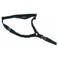 TacFire SL002B One Point Sling 30-40 L Adjustable Double Bungee Black Nylon Webbing for Rifle