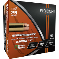 Fiocchi 44MBA Hyperformance 44Mag 225gr XPB 25 Per Box/8 Case