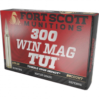 FORT SCOTT MUNITIONS LEAD FREE RIFLE AMO 300 WIN MAG 175GR TUI BRASS CASE 20-RD (10 BOX PER CASE)