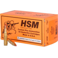 HSM AMMO .222 REMINGTON 50GR. HORNADY V-MAX RIFLE AMMUNITION 20rd BOX