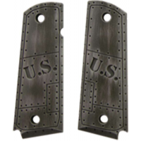 Govt. Model Aluminum - 1911 U.S. Slight Green Tint Distressed Grip