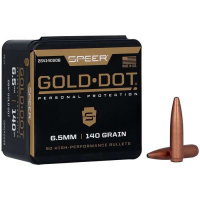 Speer Bullets 264140 Gold Dot  6.5mm .264 140 GR Soft Point (SP) 50 Box