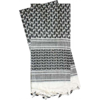 RED ROCK SHEMAGH HEAD WRAP WHITE/BLACK