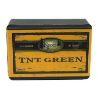 Speer 1021 TNT Green Rifle .22 Cal .224 30 gr Jacketed Hollow Point (JHP) 100 Per Box