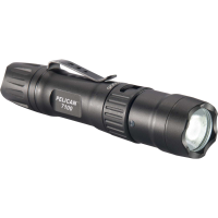 Pelican 7100 7100 Tactical 695/348/33 Lumens LED Aluminum Black Hardcoat Anodized Rechargeable