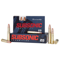 Hornady 82247 Subsonic  450 Bushmaster 395 gr (2) Sub-X 20 Bx/ 10 Cs