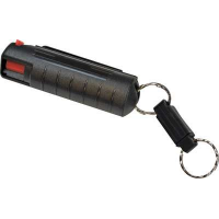 PSP PEPPER SPRAY w/ BLACK HARD CASE W/QR KEY RING 1/2 OZ.