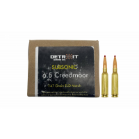 Detroit Ammunition Subsonic 6.5 Creedmoor 147 Gr ELD Match 20rds