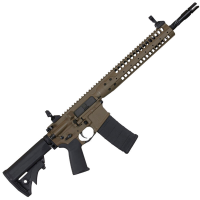 LWRC ICR5PBC14PSP Individual Carbine SPR 5.56x45mm NATO 14.70 30+1 Patriot Brown, Black Adjustable Stock, Magpul MOE+ Grip