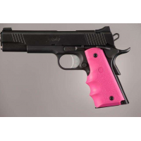 Hogue 1911 Goverment Rubber Grip w/Finger Grooves Pink