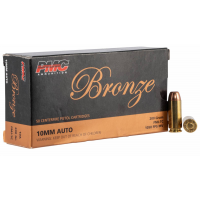 PMC 10A Bronze Target 10mm Auto 200 Gr Full Metal Jacket Truncated-Cone (TCFMJ) 50rds