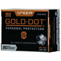 Speer Ammo 23918GD Gold Dot Personal Protection 357 Sig 125 gr Hollow Point (HP) 20 Bx/ 10 Cs