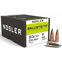 Nosler 30125 Ballistic Tip Hunting 30 Caliber .308 125 GR Spitzer 50 Per Box