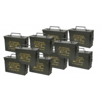 Military Surplus M19A1 30 Cal Metal Ammo Can, Good Condition 10 PACK